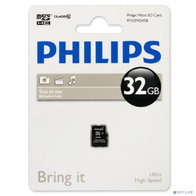 Micro SecureDigital 32GB Philips microSDHC Class 10