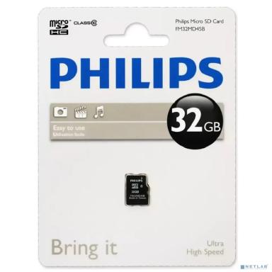 Micro SecureDigital 32GB Philips microSDHC Class 10 (FM32MD45B/97)