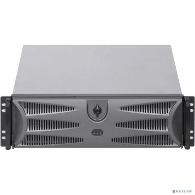 Procase EB350D-B-0 Корпус 3U Rack server case, дверца, черный,  без блока питания , глубина 500мм, MB 12"x9.6"