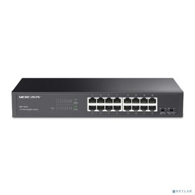 Mercusys MS116GS Коммутатор с 16 гигабитными портами для размещения на столе или в стойке