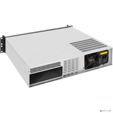 Exegate EX298516RUS Серверный корпус ExeGate Pro 2U400-04AL <RM 19", высота 2U, глубина 400, передняя панель - алюминий, БП 900RADS, 2*USB>