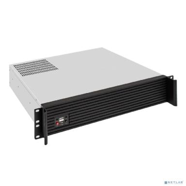 Exegate EX298519RUS Серверный корпус ExeGate Pro 2U400-04AL <RM 19", высота 2U, глубина 400, передняя панель - алюминий, БП 1200RADS, 2*USB>