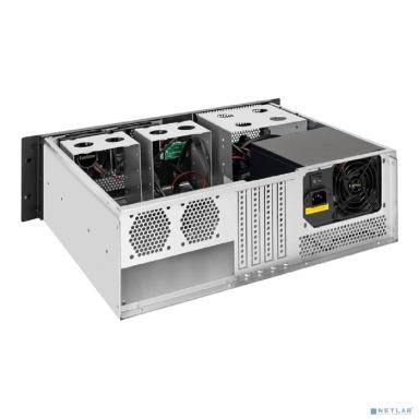 Exegate EX298425RUS Серверный корпус ExeGate Pro 3U400-07 <RM 19", высота 3U, глубина 400, БП 600RADS, 2*USB>