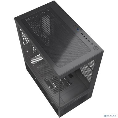 Powercase Vision Micro M2, Tempered Glass, чёрный, mATX  (CVMBM2-L0)
