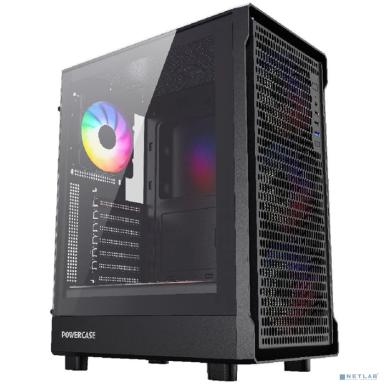 Powercase Mistral PA5B, Tempered Glass, 4x 120mm FRGB Fans, чёрный, ATX  (CMOAB-L4)