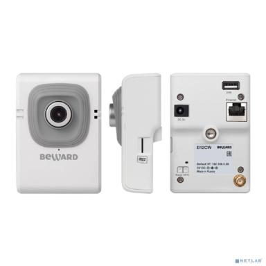 BEWARD B12CW Корпусная IP-камера 1 Мп, 1/4'' КМОП, 0.3 лк (день)/0.1 лк (ночь), DWDR, Н.264, 1280x720, 25 к/с, объектив 2.5/2.8/3.6/8/12/16 мм на выбор, встроенный активный микрофон (до 10 м)