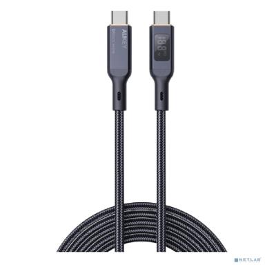 Aukey Кабель Nylon Braided 100w LCD  1m black (AC-CB-MCC101)