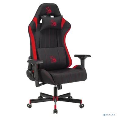 Кресло игровое A4Tech Bloody GC-950 черный/красный текстиль/эко.кожа крестов. металл (1534016)