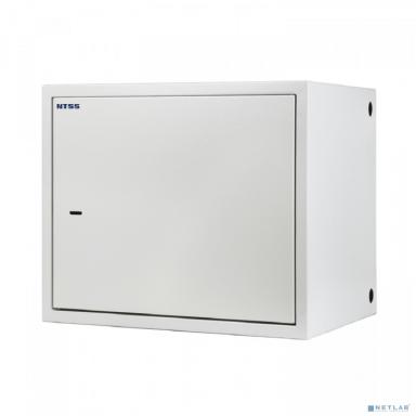 NTSS Шкаф настенный антивандальный распашной NTSS WAR 8U 500?400мм, 2 профиля 19, сварной, серый RAL 7035 NTSS-WAR8U6040