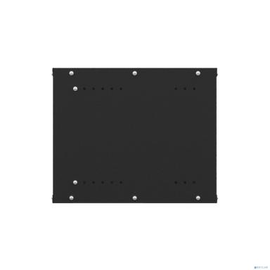 NTSS Шкаф настенный телекоммуникационный NTSS LIME 6U 550х450х370мм, 2 профиля 19, дверь стеклянная, боковые стенки несъемные, разобранный, черный RAL 9005 NTSS-WL6U5545GS-BL