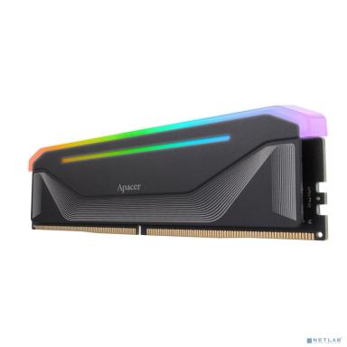 Оперативная память Apacer  DDR5  16GB  6000MHz DIMM NOX RGB Black Gaming Memory CL38 1.35V (Retail) 2048*8  Heat Sink (Retail) 3 years (AH5U16G60C622NBAA-1)