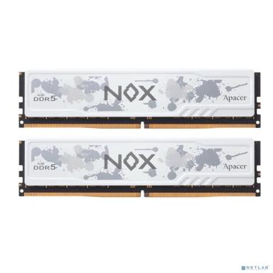 Оперативная память Apacer  DDR5  32GB  6000MHz DIMM NOX RGB White Gaming Memory CL38 1.35V Kit (2x16GB) (Retail) 2048*8  Heat Sink (Retail) 3 years (AH5U32G60C622MWAA-2)