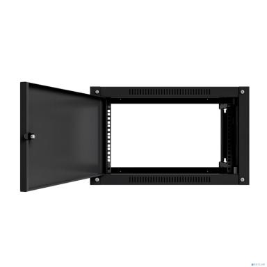 NTSS Шкаф настенный телекоммуникационный NTSS WS 12U 600х450х635мм, 2 профиля 19, дверь сплошная металл, боковые стенки съемные, разобранный, черный RAL 9005 NTSS-WSP12U6045FD-BL