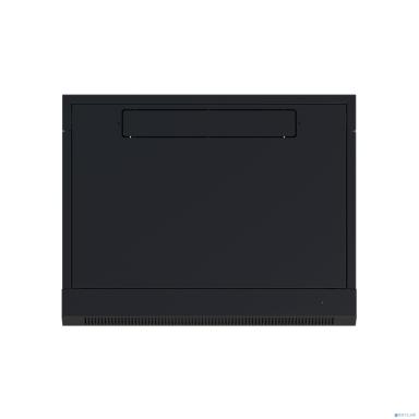 NTSS Шкаф настенный телекоммуникационный NTSS W 15U 600х450х770мм, 2 профиля 19, дверь стеклянная, боковые стенки съемные, задняя стенка, разобранный, черный RAL 9005 NTSS-W15U6045GS-BL