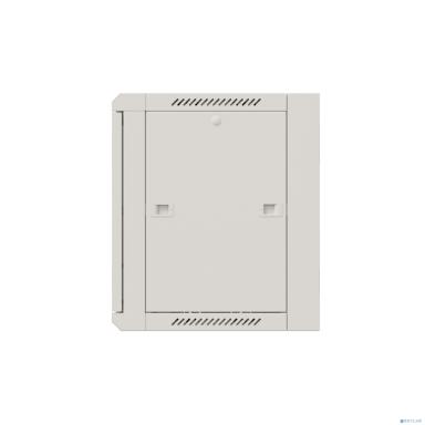 NTSS Шкаф настенный телекоммуникационный NTSS W 12U 600х600х635мм, 2 профиля 19, дверь стеклянная, боковые стенки съемные, задняя стенка, разобранный, серый RAL 7035 NTSS-W12U6060GS