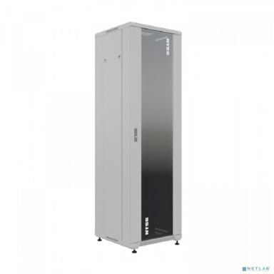 NTSS Шкаф напольный универсальный серверный NTSS R 32U 600х600мм, 4 профиля 19, двери стекло и сплошная металл, боковые стенки съемные, регулируемые опоры, разобранный, серый RAL 7035 NTSS-R32U6060GS