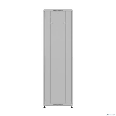 NTSS Шкаф напольный универсальный серверный NTSS R 47U 600х600мм, 4 профиля 19, двери стекло и сплошная металл, боковые стенки съемные, регулируемые опоры, разобранный, серый RAL 7035 NTSS-R47U6060GS