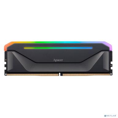 Оперативная память Apacer  DDR5  32GB  5600MHz DIMM NOX RGB Black Gaming Memory (PC5-41600) CL40 1.25V (Retail) 2048*8  Heat Sink (Retail) 3 years (AH5U32G56C522NBAA-1)