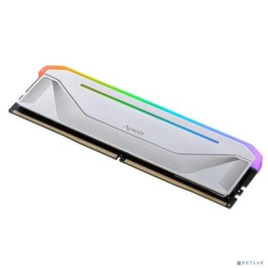 Оперативная память Apacer  DDR5  16GB  5200MHz DIMM NOX RGB White Gaming Memory (PC5-41600) CL40 1.25V (Retail) 2048*8  Heat Sink (Retail) 3 years (AH5U16G52C522NWAA-1)
