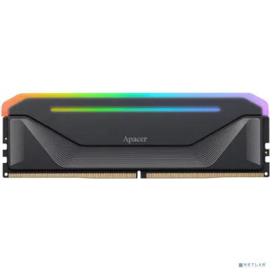 Оперативная память Apacer  DDR5  16GB  6200MHz DIMM NOX RGB Black Gaming Memory CL40 1.35V (Retail) 2048*8  Heat Sink (Retail) 3 years (AH5U16G62C532NBAA-1)