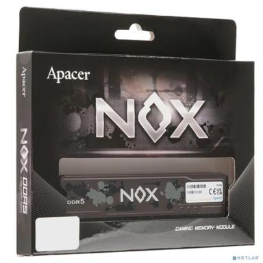 Оперативная память Apacer  DDR5  32GB  5200MHz DIMM NOX Black Gaming Memory (PC5-41600) CL40 1.25V (Retail) 2048*8  Heat Sink (Retail) 3 years (AH5U32G52C522MBAA-1)
