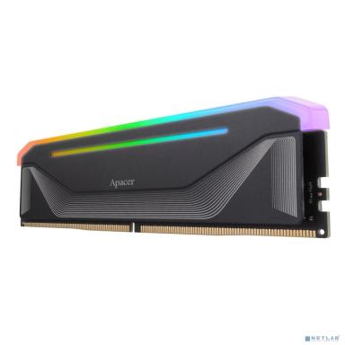 Оперативная память Apacer  DDR5  32GB  6000MHz DIMM NOX RGB Black Gaming Memory CL38 1.35V Kit (2x16GB) (Retail) 2048*8  Heat Sink (Retail) 3 years (AH5U32G60C622NBAA-2)