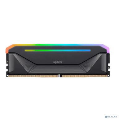 Оперативная память Apacer  DDR5 16GB 6400MHz DIMM NOX RGB Black Gaming Memory CL36 2048x8 1.35V Heat Sink (Retail) 3 years (AH5U16G64C652NBAA-1)