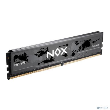 Оперативная память Apacer  DDR5  32GB  6400MHz DIMM NOX Black Gaming Memory CL36 1.4V Kit (2x16GB)  Heat Sink (Retail) 2048*8  3 years (AH5U32G64C652MBAA-2)