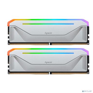 Оперативная память Apacer  DDR5  32GB  6800MHz DIMM NOX RGB White Gaming Memory (PC5-54400) CL36 1.4V  Kit (2x16GB) (Retail) 2048*8  Heat Sink (Retail) 3 years (AH5U32G68C592NWAA-2)