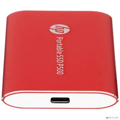HP Portable SSD 250GB External P500 Series Red <7PD49AA#ABB> (USB 3.2 Gen2 Type-C, up to 370/200Mbs, 100TBW, 79х54х10, 45g)