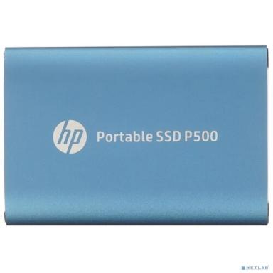 HP Portable SSD 250GB External P500 Series Blue <7PD50AA#ABB> (USB 3.2 Gen2 Type-C, up to 370/200Mbs, 100TBW,