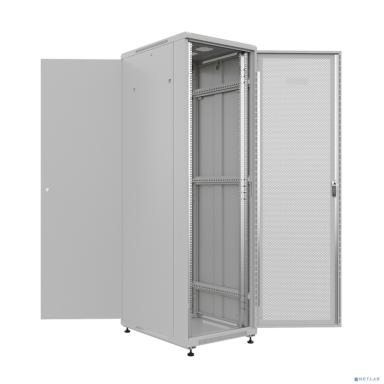 NTSS Шкаф напольный универсальный серверный NTSS R 32U 600х800мм, 4 профиля 19, двери перфорированная и сплошная металл, боковые стенки съемные, регулируемые опоры, разобранный, серый RAL 7035 NTSS-R3