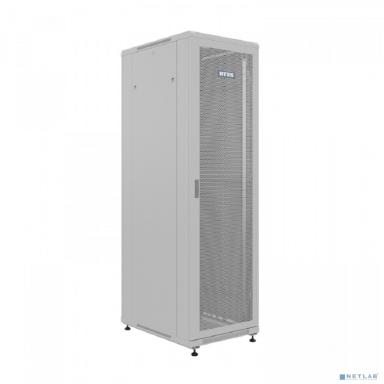 NTSS Шкаф напольный универсальный серверный NTSS R 47U 600х800мм, 4 профиля 19, двери перфорированная и сплошная металл, боковые стенки съемные, регулируемые опоры, разобранный, серый RAL 7035 NTSS-R4