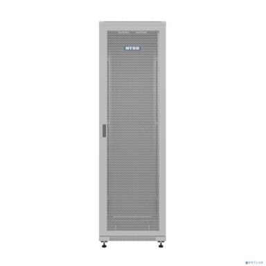 NTSS Шкаф напольный универсальный серверный NTSS R 18U 600х800мм, 4 профиля 19, двери перфорированная и перфорированная, боковые стенки съемные, регулируемые опоры, разобранный, серый RAL 7035 NTSS-R1