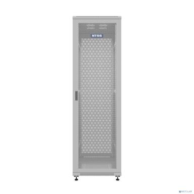NTSS Шкаф напольный универсальный серверный NTSS R 42U 600х1000мм, 4 профиля 19, двери перфорированная и перфорированная двухстворчатая, боковые стенки съемные, регулируемые опоры, разобранный, серый 