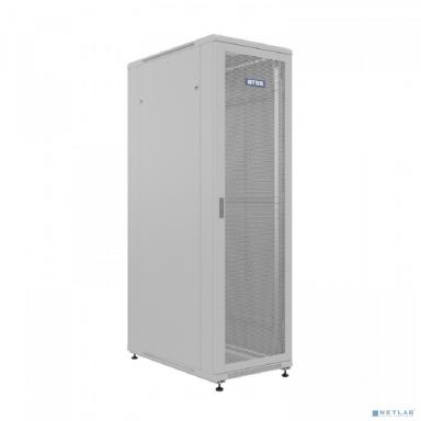 NTSS Шкаф напольный универсальный серверный NTSS R 42U 800х1000мм, 4 профиля 19, двери перфорированная и перфорированная двухстворчатая, боковые стенки съемные, регулируемые опоры, разобранный, серый 