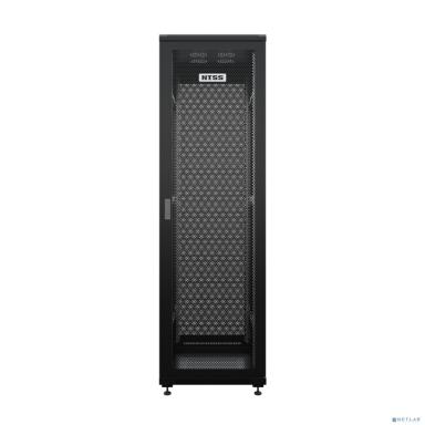 NTSS Шкаф напольный универсальный серверный NTSS R 42U 800х1200мм, 4 профиля 19, двери перфорированная и перфорированная двухстворчатая, боковые стенки съемные, регулируемые опоры, разобранный, черный
