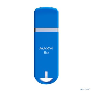 Maxvi USB Drive 8GB P3 sky blue, монолит с колпачком, ABS пластик, USB 2.0