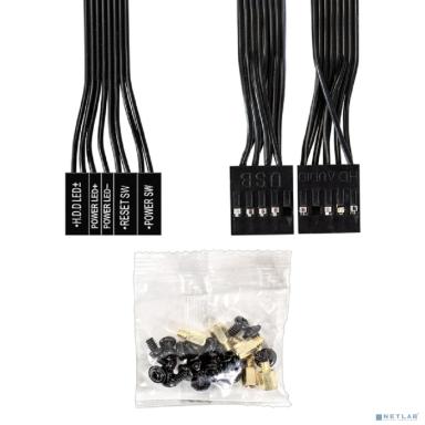 Exegate EX298153RUS Корпус Minitower ExeGate BAA-408-AAA400 (mATX, БП AAA400 с вент. 8см, 2*USB, HD Audio, черный)