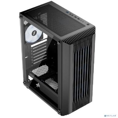 1STPLAYER BULLET HUNTER H6 ARGB Black / ATX / 4x120mm ARGB fans / H6-BK-4F7