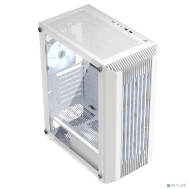 1STPLAYER BULLET HUNTER H6 ARGB White / ATX / 4x120mm ARGB fans / H6-WH-4F7-W