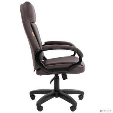 Офисное кресло Chairman 794LT Россия чер.пласт экокожа коричневая (7166002)