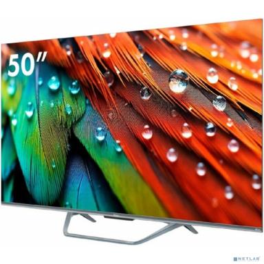 50" Телевизор HAIER Smart TV S4, QLED, 4K Ultra HD, серый, СМАРТ ТВ, Android TV[DH1VL5D04RU]