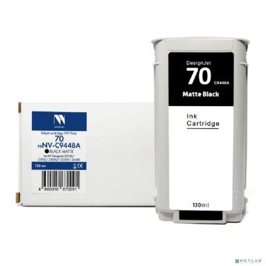 Струйный картридж NVP 70 (NV-C9448A) Black Matte для HP DesignJet Z2100/Z3100/Z3200/Z5200/Z5400 (130 мл) совместимый