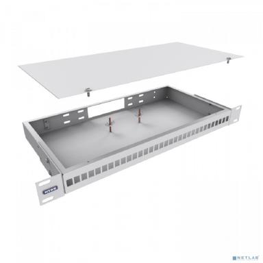 NTSS Кросс NTSS оптический 19'' укомплектованный 1U, 32 порта LC/UPC duplex, 9/125 мкм (сплошная панель, сплайс-кассета 2шт, пигтейлы, КДЗС, адаптеры) серый RAL 7035 NTSS-RFOB-1U-32-2LC/U-9-SP1.5G0AY