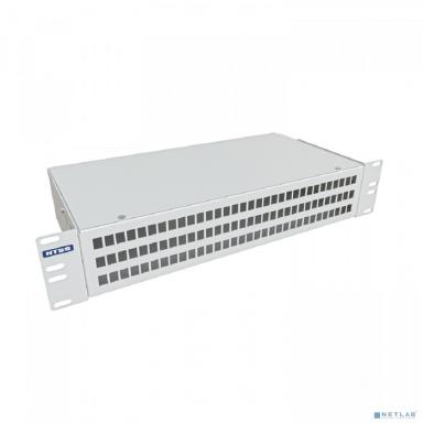NTSS Кросс NTSS оптический 19'' укомплектованный 2U, 96 портов LC/UPC duplex, 9/125 мкм (сплошная панель, сплайс-кассета 6шт, пигтейлы, КДЗС, адаптеры) серый RAL 7035 NTSS-RFOB-2U-96-2LC/U-9-SP1.5G0AY