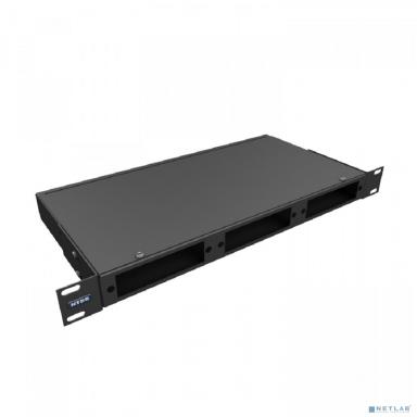NTSS Кросс NTSS оптический 19'' укомплектованный 1U, 8 портов LC/UPC duplex, 9/125 мкм (планки, сплайс-кассета, пигтейлы, КДЗС, адаптеры) черный RAL 9005 NTSS-RFOB-1U-8-2LC/U-9-SP1.5G1AY-BL