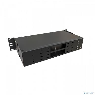 NTSS Кросс NTSS оптический 19'' укомплектованный 2U, 48 портов LC/UPC duplex, 9/125 мкм (планки, сплайс-кассета 3шт, пигтейлы, КДЗС, адаптеры) черный RAL 9005 NTSS-RFOB-2U-48-2LC/U-9-SP1.5G1AY-BL