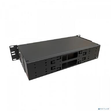 NTSS Кросс NTSS оптический 19'' укомплектованный 2U, 64 порта LC/UPC duplex, 9/125 мкм (сплошная панель, сплайс-кассета 4шт, пигтейлы, КДЗС, адаптеры) черный RAL 9005 NTSS-RFOB-2U-64-2LC/U-9-SP1.5G0AY