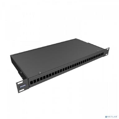 NTSS Кросс NTSS оптический 19'' укомплектованный 1U, 32 порта LC/UPC duplex, 50/125 мкм (сплошная панель, сплайс-кассета 2шт, пигтейлы, КДЗС, адаптеры) черный RAL 9005 NTSS-RFOB-1U-32-2LC/U-50-SP1.5G0